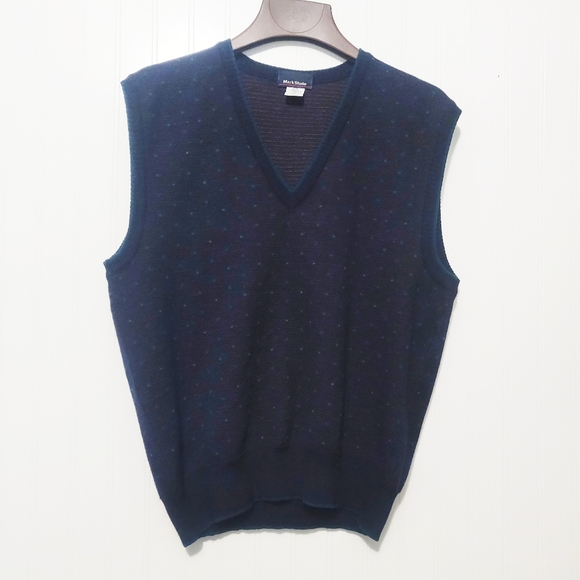 Vintage Mark Shale Wool Vest M - Picture 1 of 10